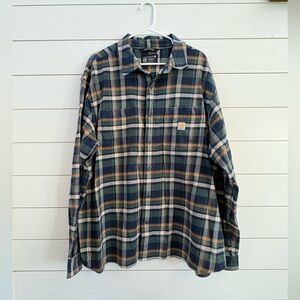 Carhartt Men's Plaid Button-Down Shirt